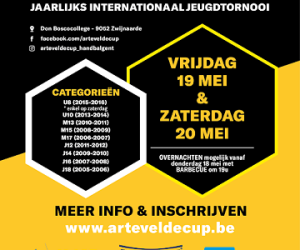 Arteveldecup: inschrijvingen zijn open