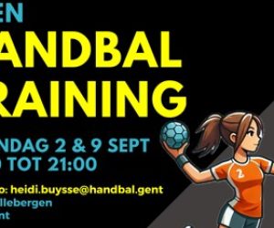 Open handbal training meisjes