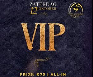Uitnodiging VIP-avond, zaterdag 12 oktober 2024