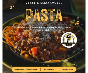 Pasta Take-Away actie – 25 oktober 2024