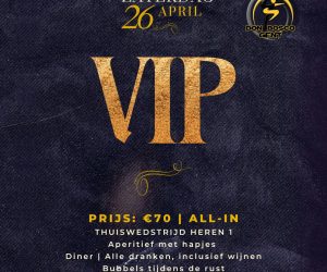 Uitnodiging VIP-avond, zaterdag 26 april 2025